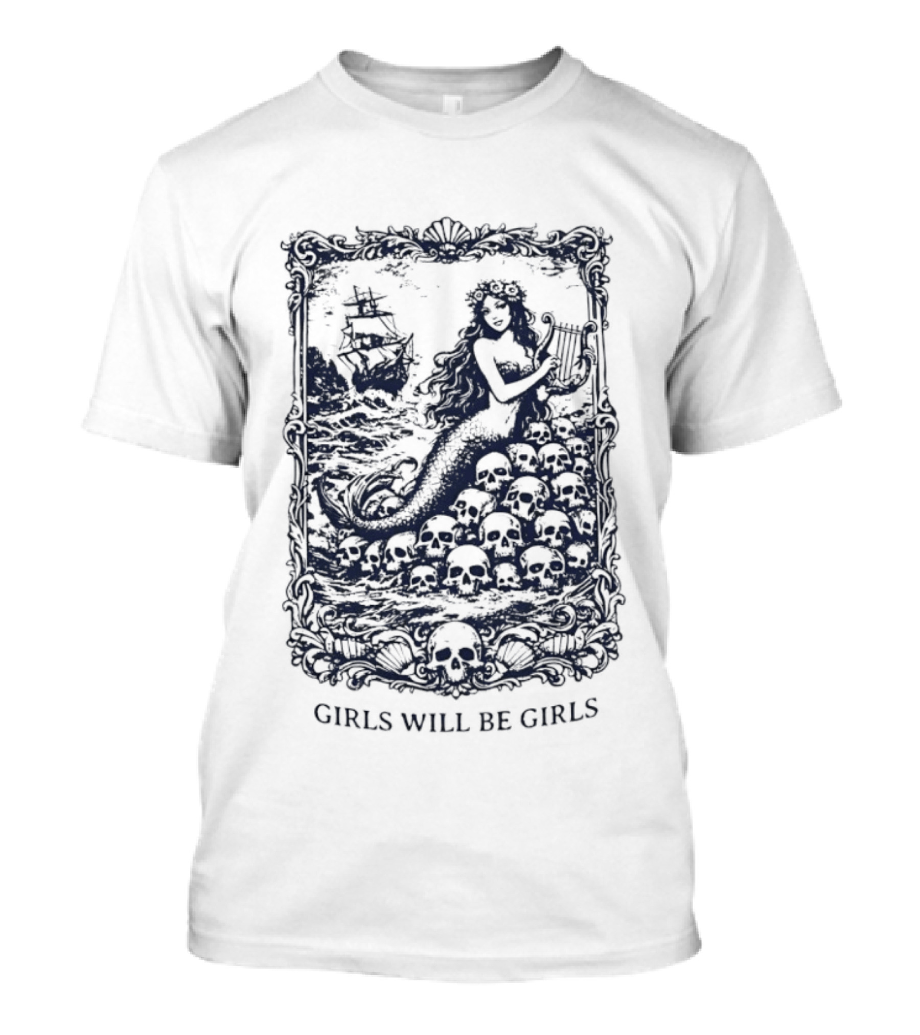 Mermaid Girls Will Be Girls T-Shirt