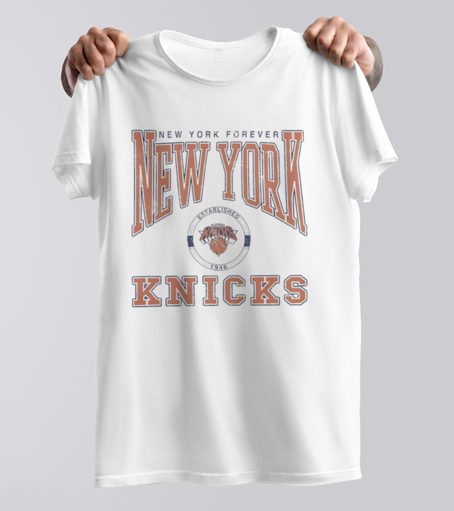 New York Knicks New York Forever Basketball 1946 T-Shirt