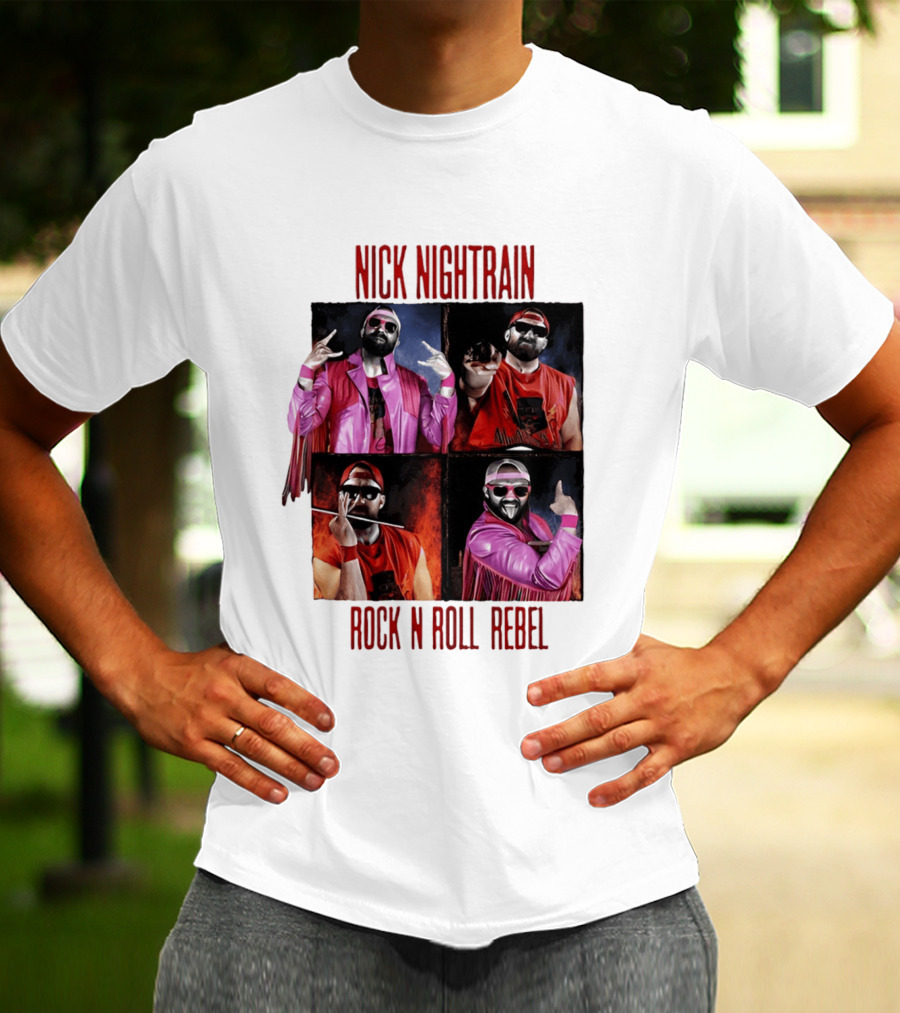 Nick Nightrain Rock N Roll Rebel Pink Jacket Red Bandana T-Shirt