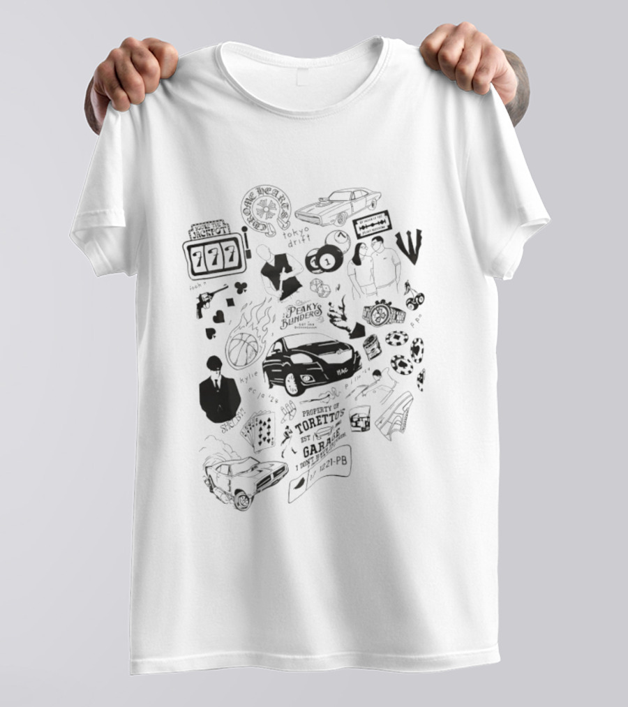 Property Of Toretto's Garage Tokyo Drift Racing Icons 777 PD 221 PB T-Shirt