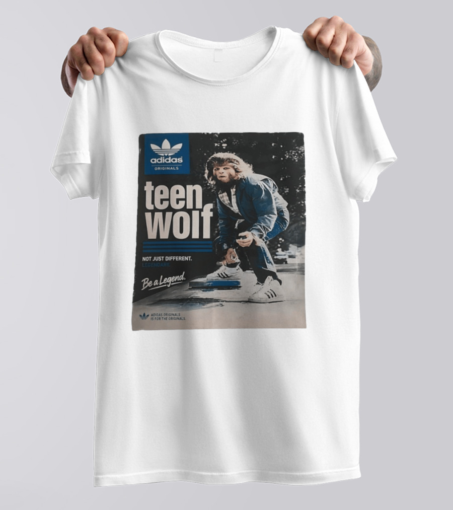 Adidas Originals Teen Wolf Be A Legend Not Just Different Legendary Skater T-Shirt