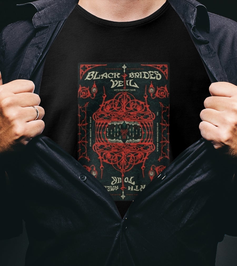 Black Veil Brides North American Tour Detroit MI May 17 2026 T-Shirt