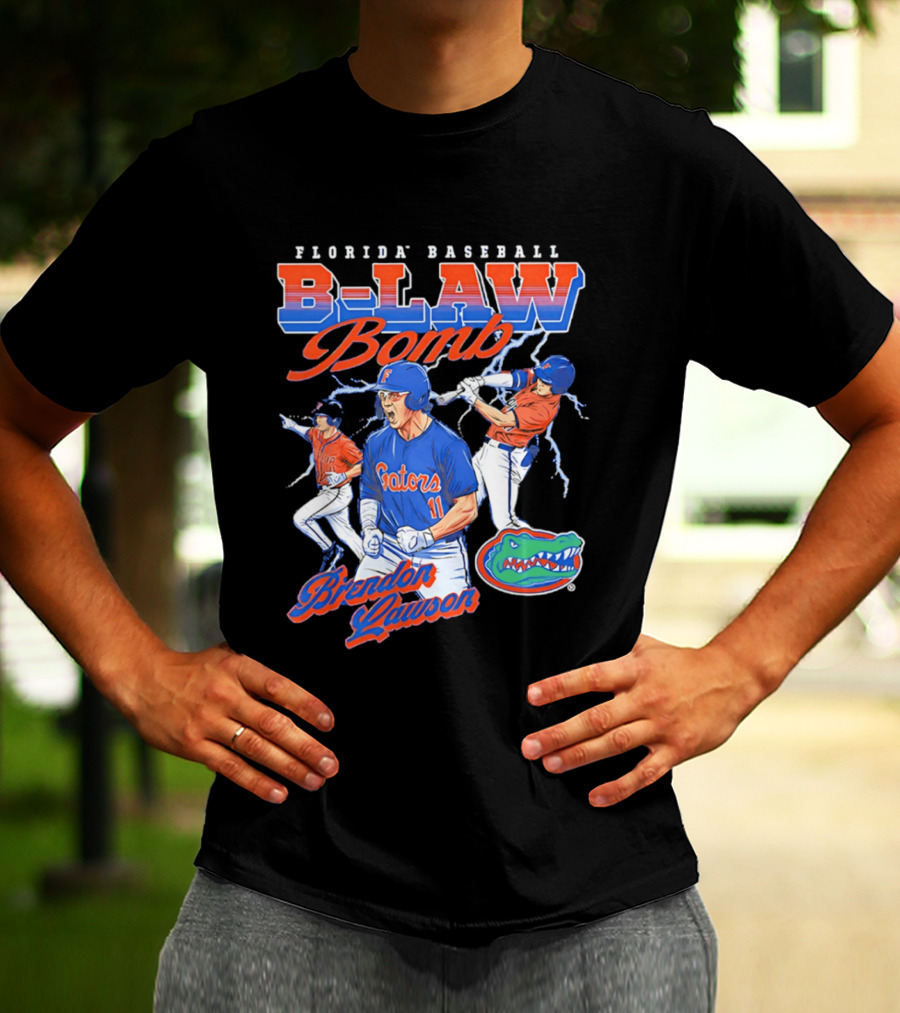 Florida Baseball B Law Bomb Brendan Lawson Gators T-Shirt