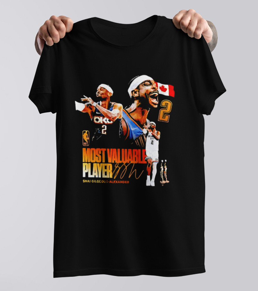 Shai Gilgeous Alexander Oklahoma City Thunder Canada Most Valuable Player 2026 T-Shirt