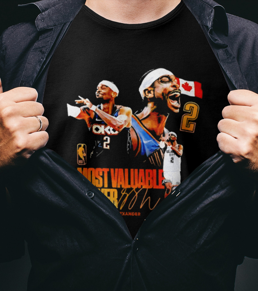 Shai Gilgeous Alexander Oklahoma City Thunder Canada Most Valuable Player 2026 T-Shirt