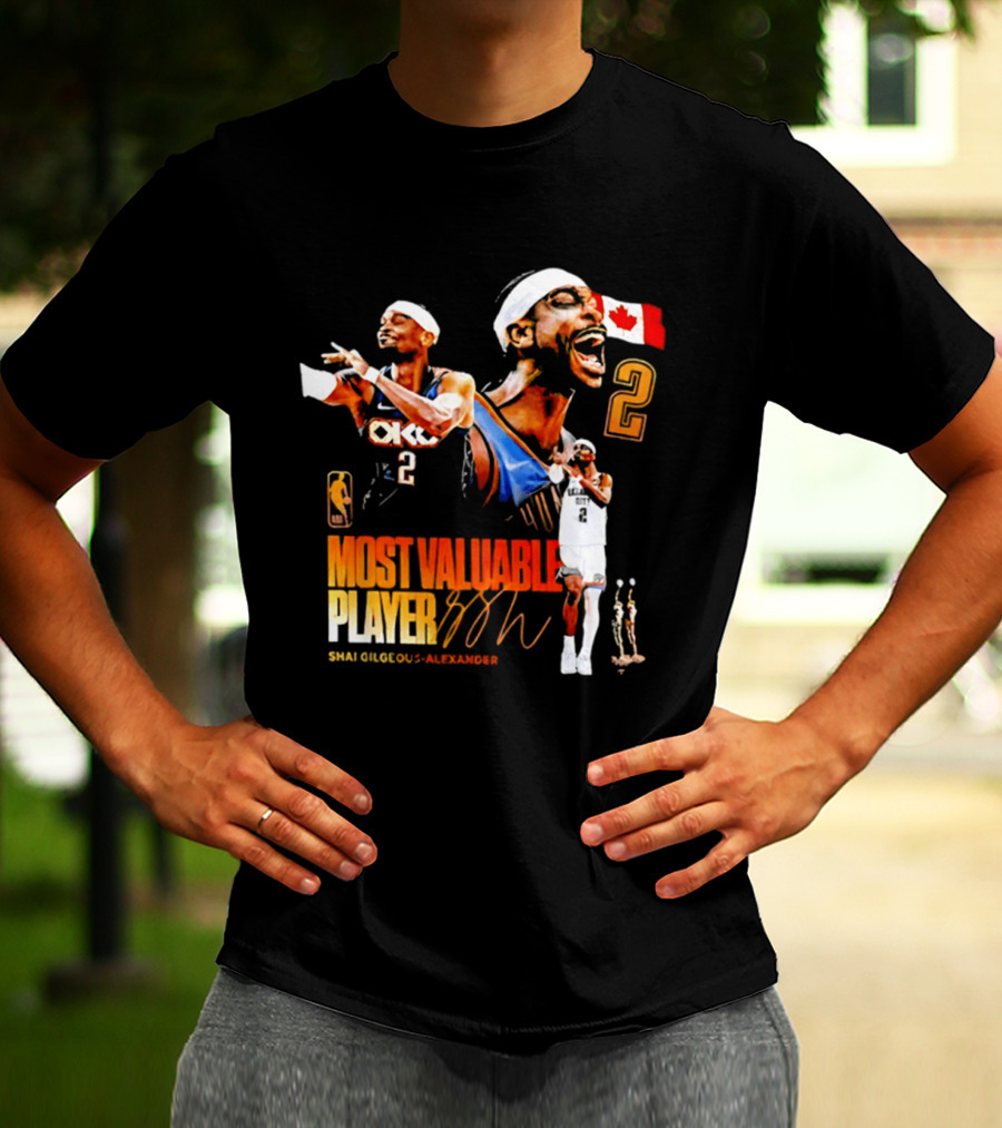 Shai Gilgeous Alexander Oklahoma City Thunder Canada Most Valuable Player 2026 T-Shirt