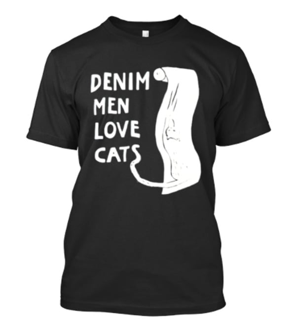 Denim Men Love Cats Fashion T-Shirt