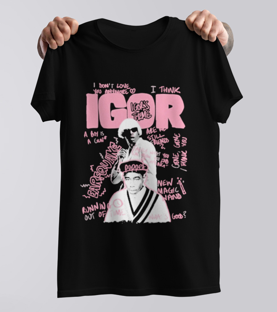 IGOR Sketchbook With I Think And EARFQUAKE Tyler The Creator T-Shirt
