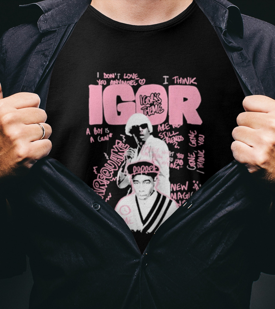 IGOR Sketchbook With I Think And EARFQUAKE Tyler The Creator T-Shirt