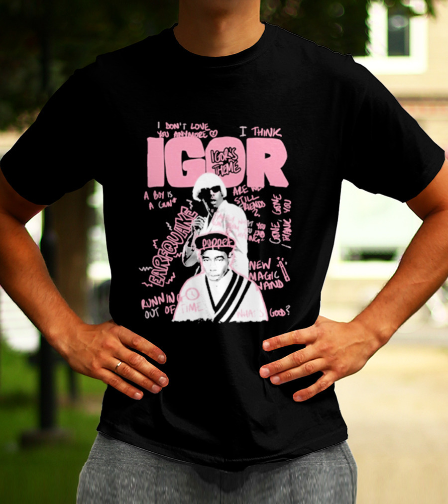 IGOR Sketchbook With I Think And EARFQUAKE Tyler The Creator T-Shirt