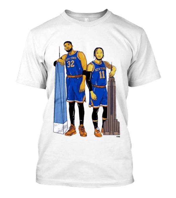 New York Twin Towers Towns Brunson Basketball Player T-Shirt