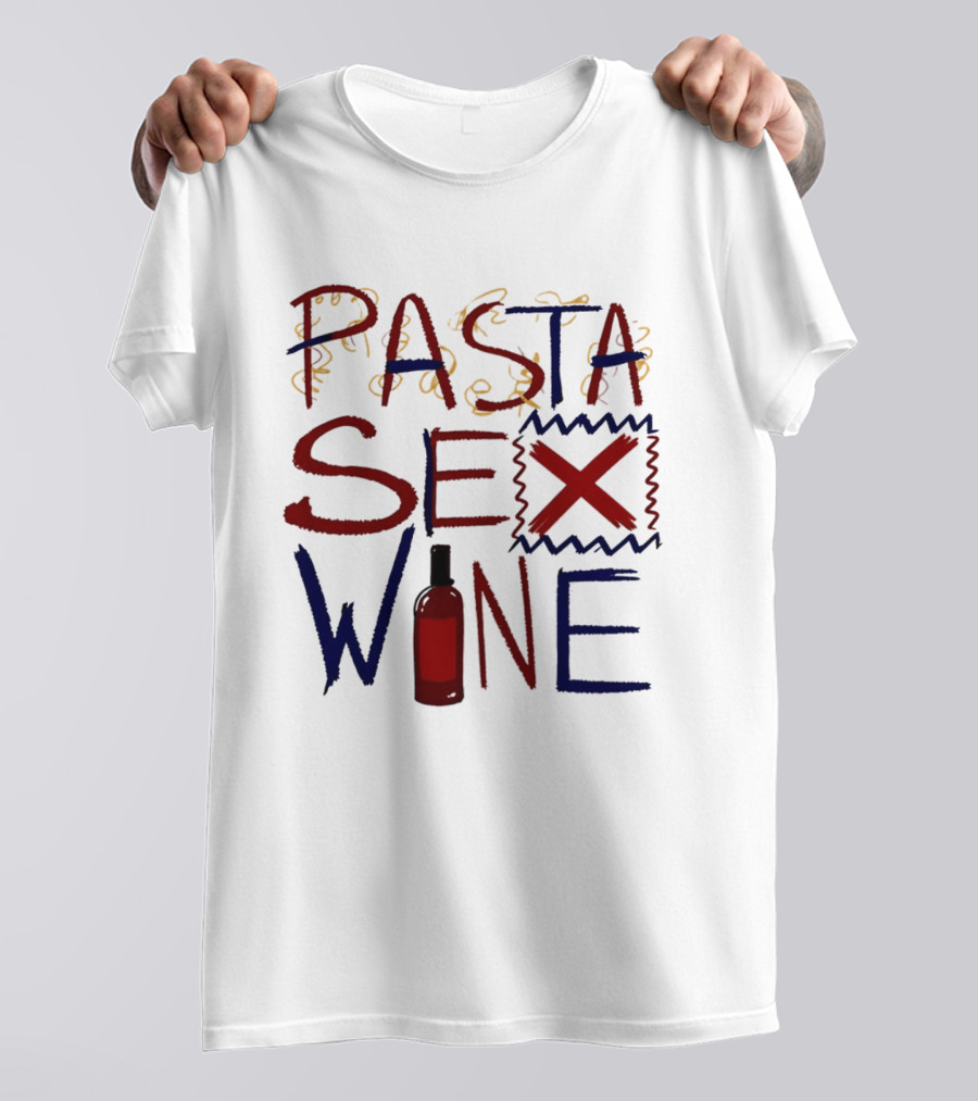 Pasta Sex Wine Bottle T-Shirt