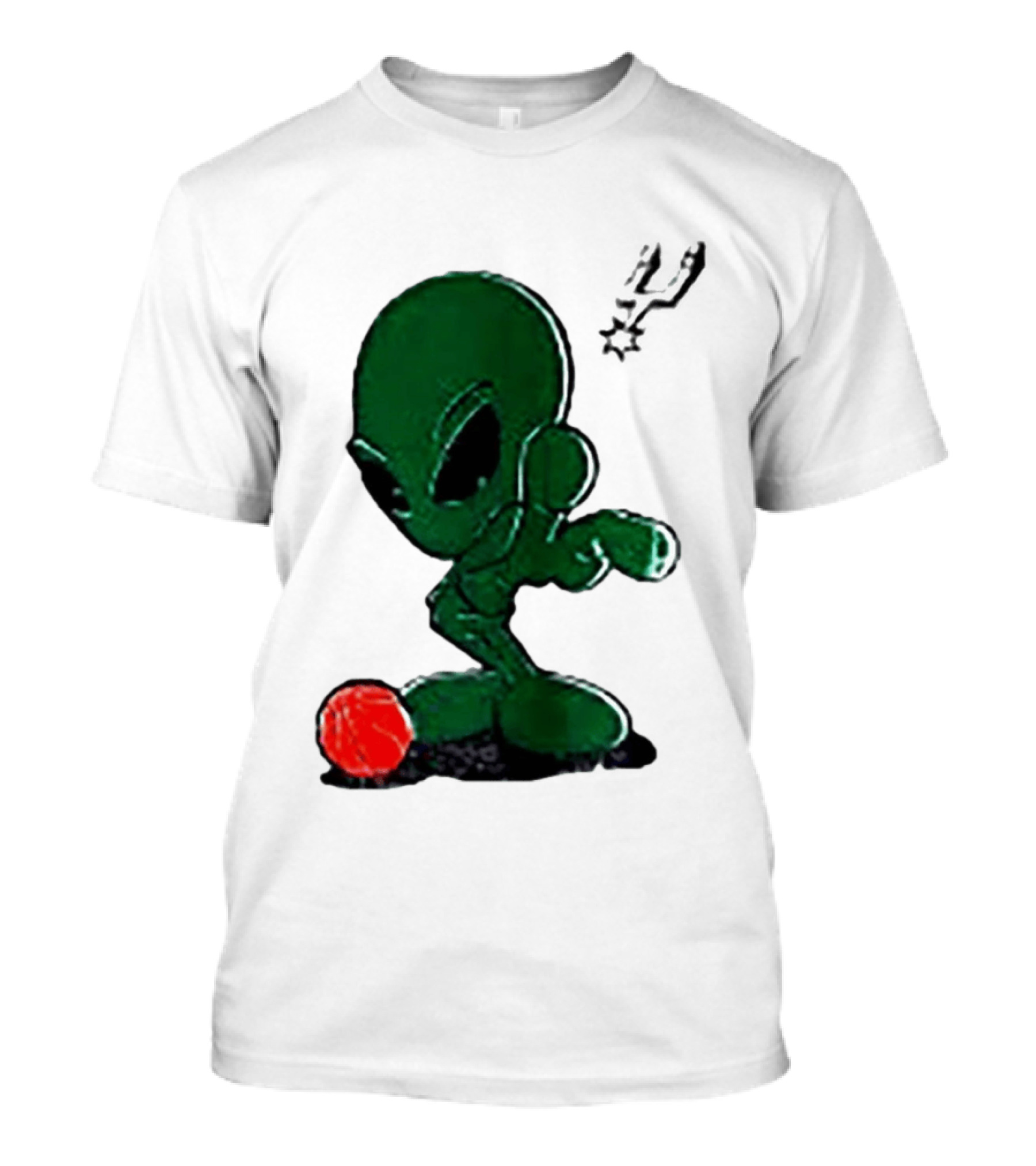 San Antonio Spurs Alien Basketball Dribble T-Shirt