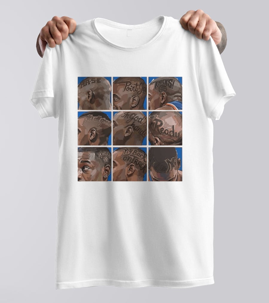 New York Knicks NY Phrase Tattoos Basketball T-Shirt