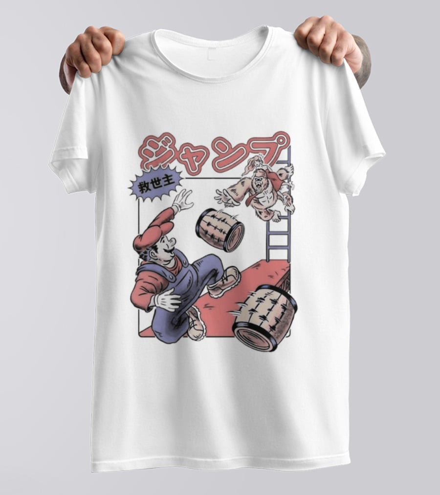 Donkey Kong Barrels Princess Pauline T-Shirt