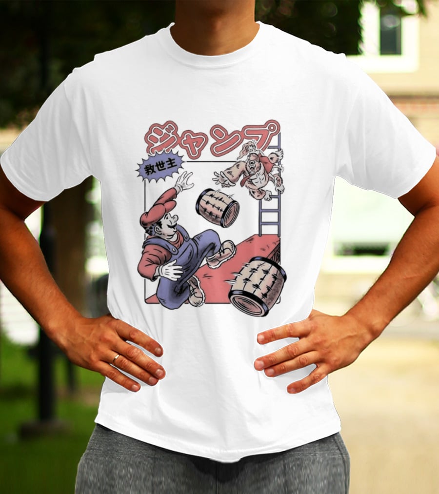 Donkey Kong Barrels Princess Pauline T-Shirt