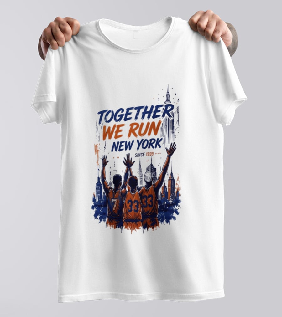 Together We Run New York Basketball Since 1999 Skyline Players T-Shirt