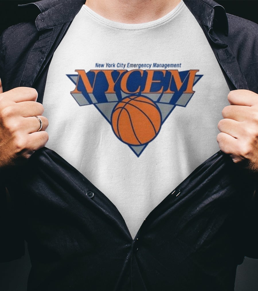 New York Knicks NYCEM New York City Emergency Management Basketball T-Shirt