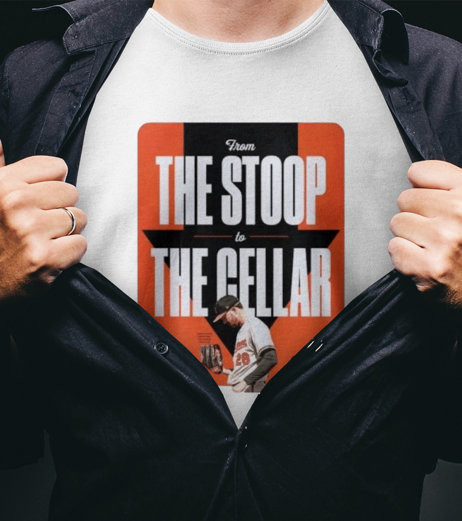 Orioles From The Stoop To The Cellar Trevor Rogers 28 T-Shirt