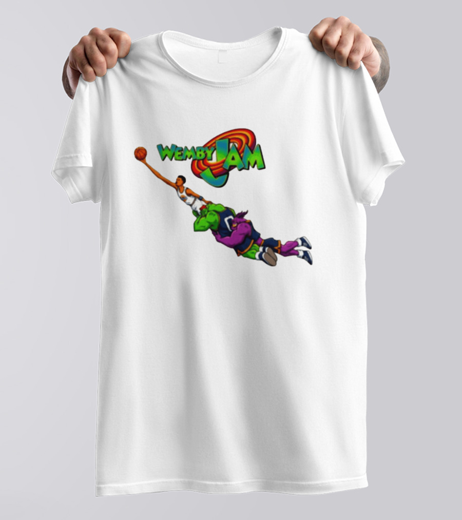 Wemby Jam Monstars Dunk 90s Basketball T-Shirt