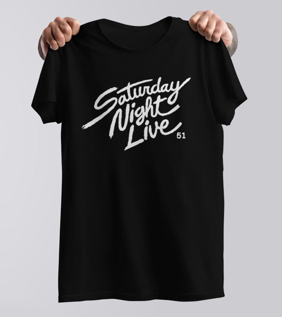 Saturday Night Live 51 Vintage Script T-Shirt