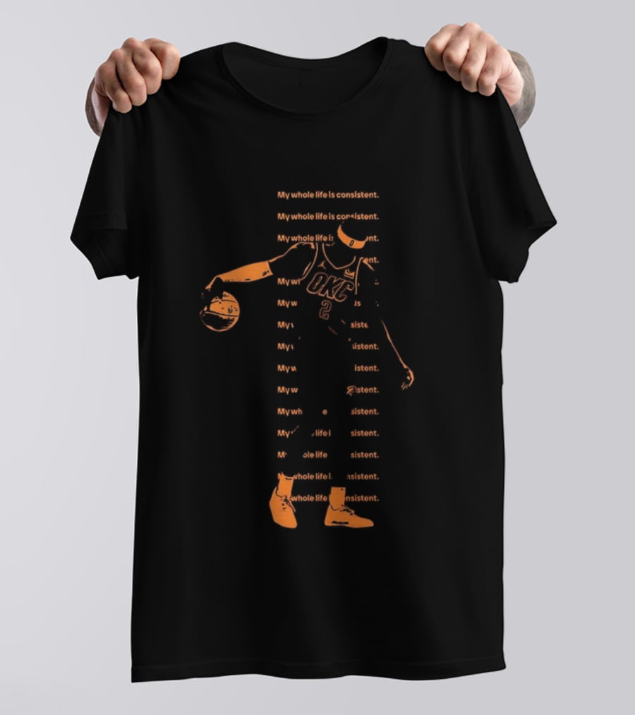 Shai Gilgeous Alexander Back 2 Back MVP OKC Thunder NBA 2026 Consistent Life Champion T-Shirt