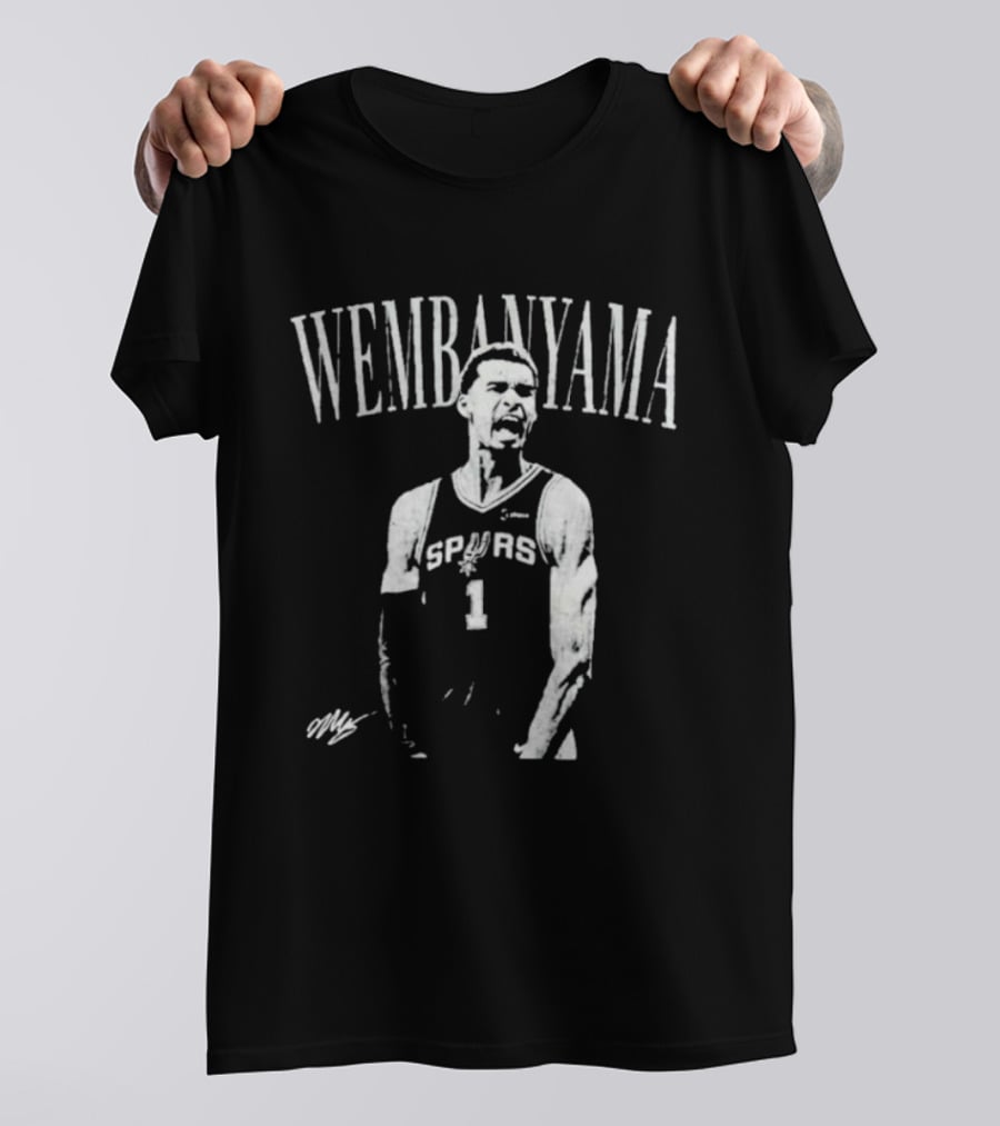 Wembanyama San Antonio Spurs Rookie Number 1 Iconic Scream T-Shirt