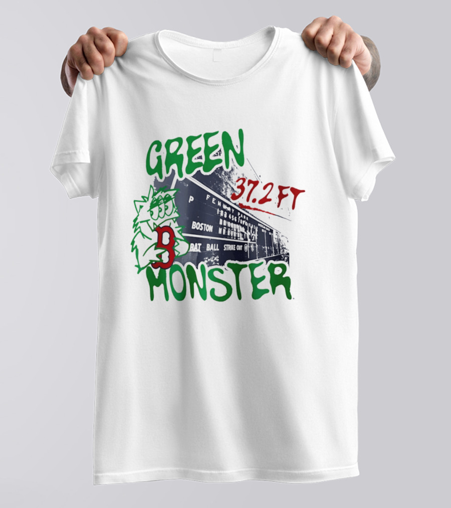 Boston Red Sox Green Monster Fenway 37.2 FT T-Shirt