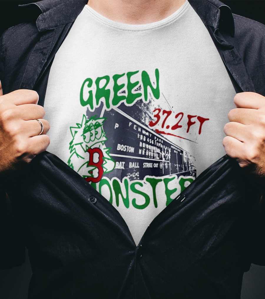 Boston Red Sox Green Monster Fenway 37.2 FT T-Shirt