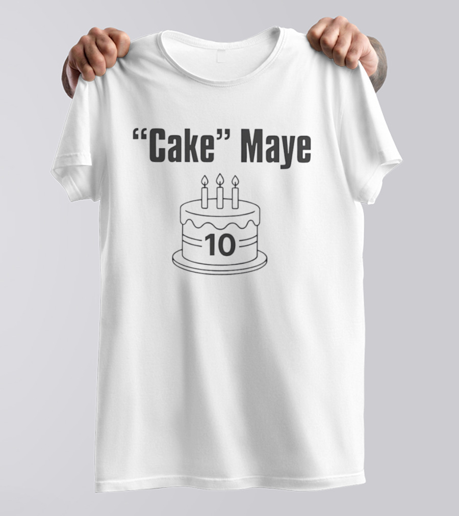 Cake Maye Birthday 10 Celebration With Candles T-Shirt