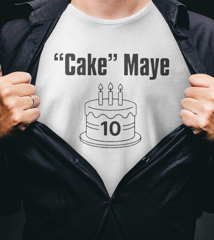 Cake Maye Birthday 10 Celebration With Candles T-Shirt