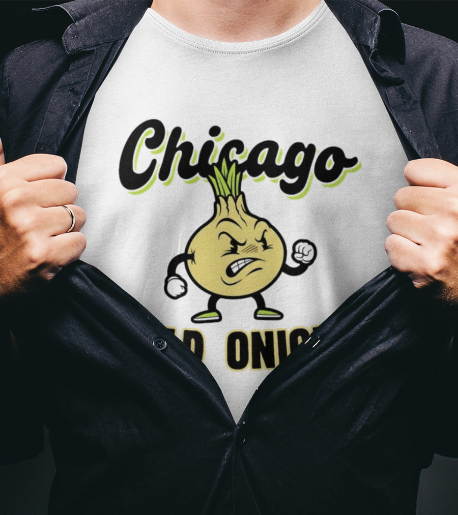 Chicago Wild Onions Angry Cartoon T-Shirt