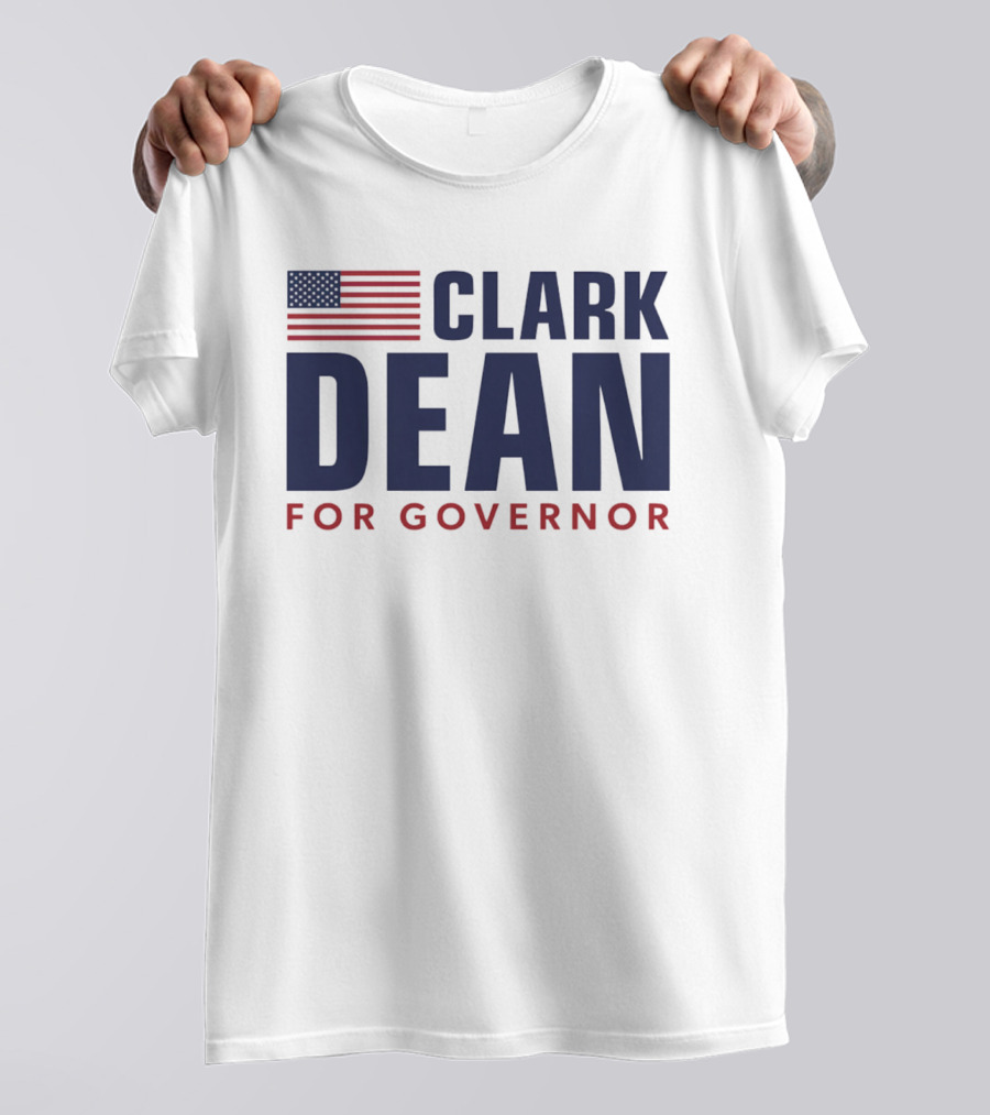 Clark Dean For Governor 2026 American Flag T-Shirt