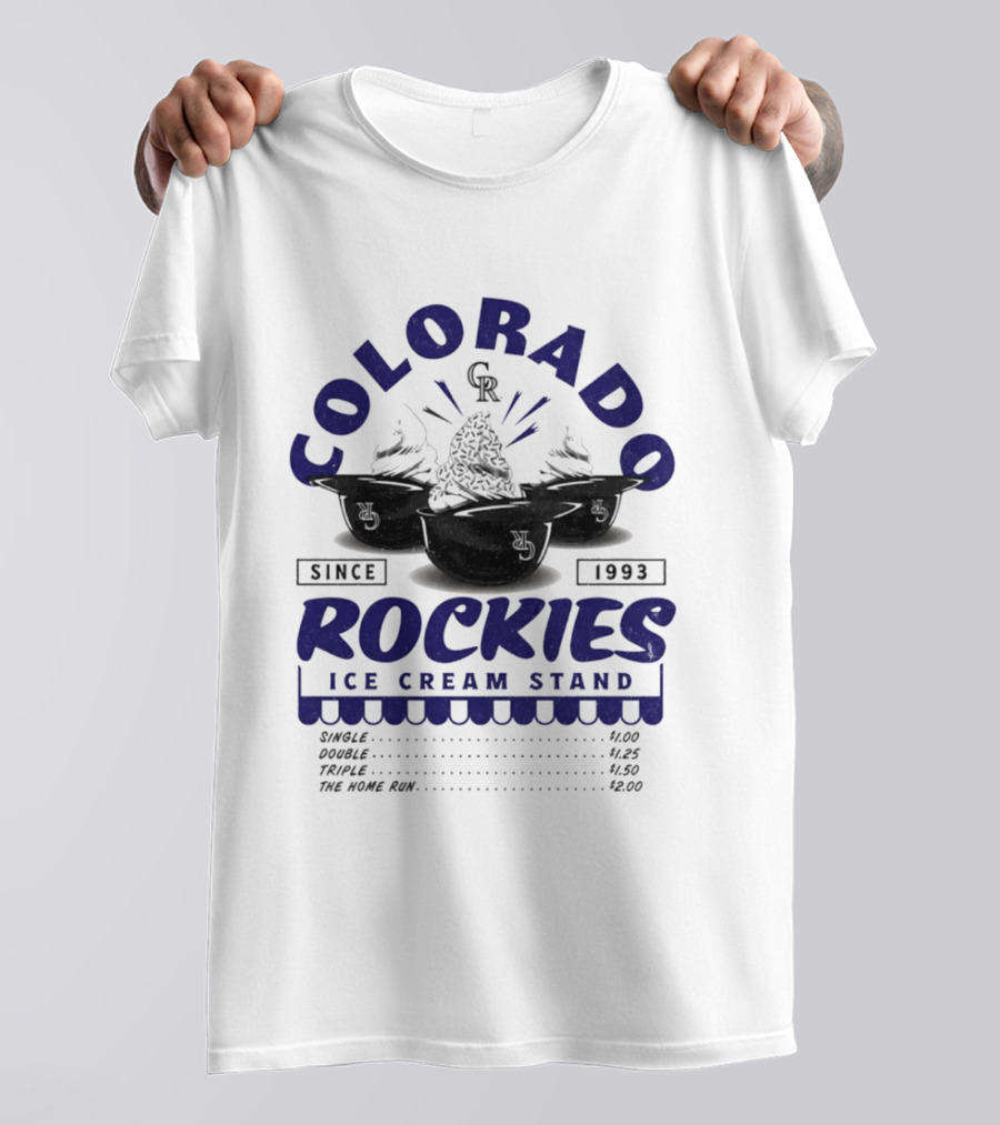 Colorado Rockies Ice Cream Stand Since 1993 CR T-Shirt
