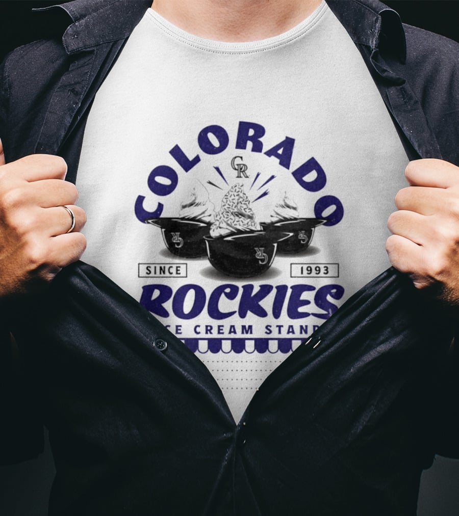 Colorado Rockies Ice Cream Stand Since 1993 CR T-Shirt
