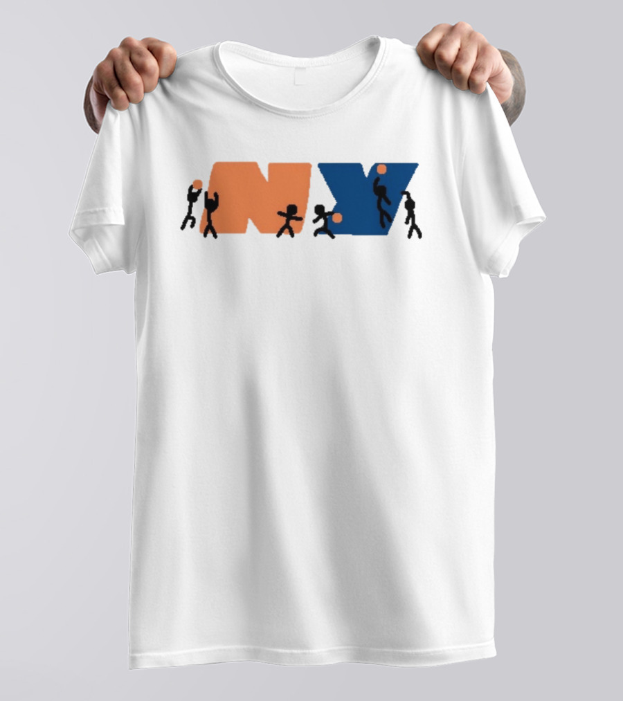 New York Knicks NBA NY Paint Basketball T-Shirt