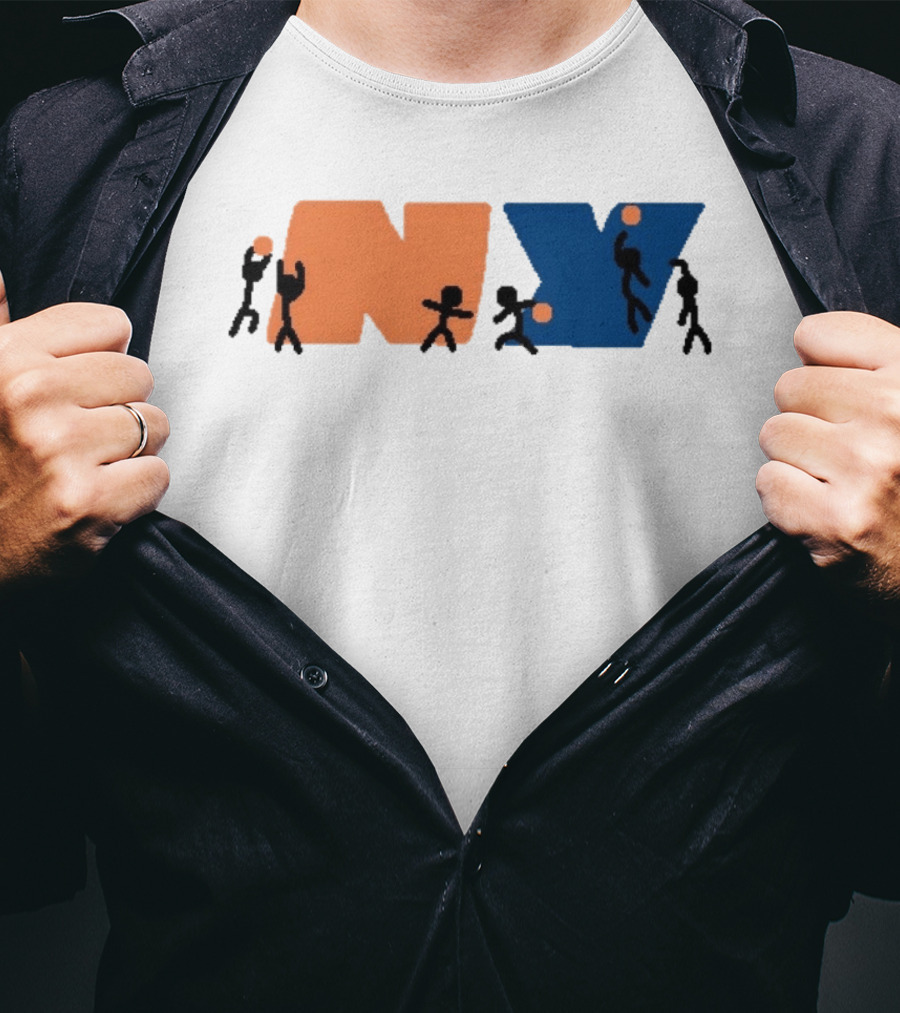 New York Knicks NBA NY Paint Basketball T-Shirt