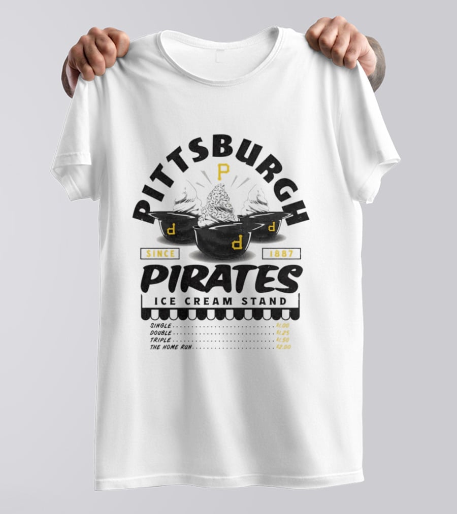 Pittsburgh Pirates Ice Cream Stand Since 1887 P T-Shirt