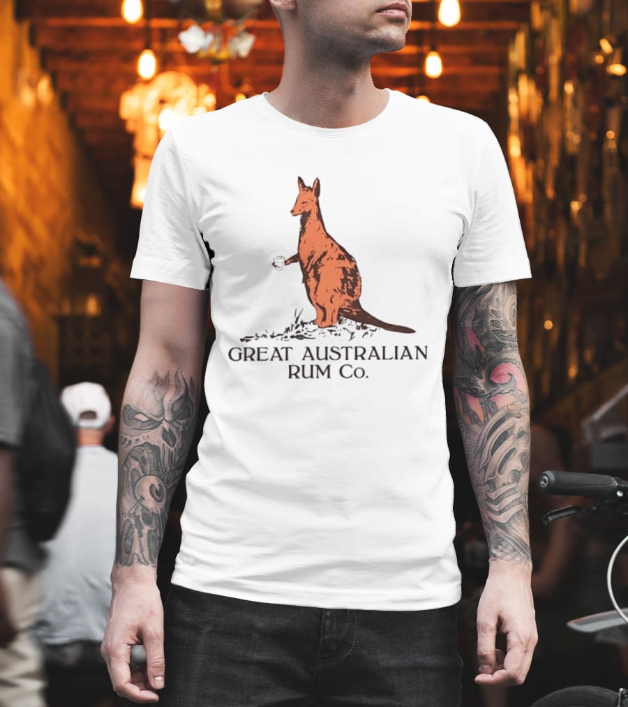 Kangaroo Great Australian Rum Co Authentic T-Shirt