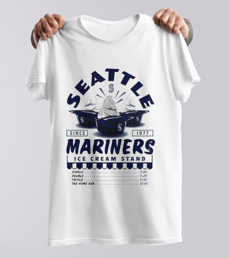 Seattle Mariners Since 1977 Ice Cream Stand Mariners T-Shirt
