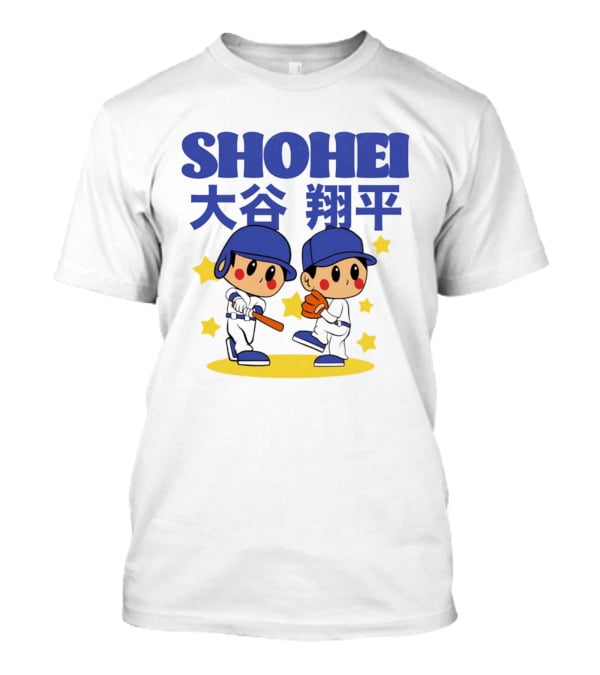 Shohei Ohtani Los Angeles Dodgers Superstar Cartoon Toddler T-Shirt