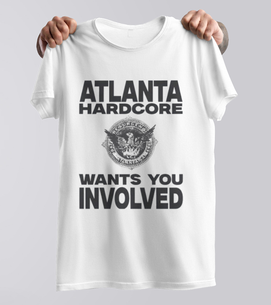 Atlanta Hardcore Wants You Involved Vintage Bulldog T-Shirt