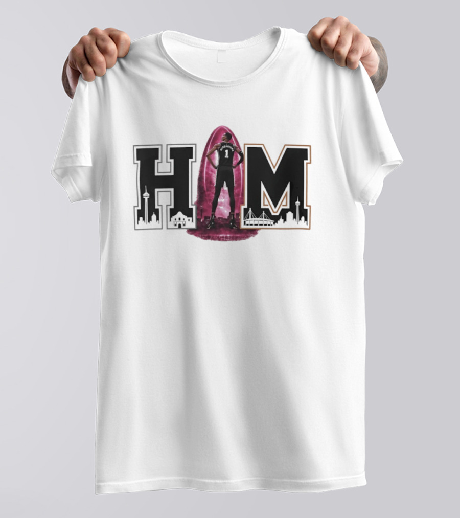 HIM Victor Wembanyama San Antonio Basketball Alien Portal T-Shirt