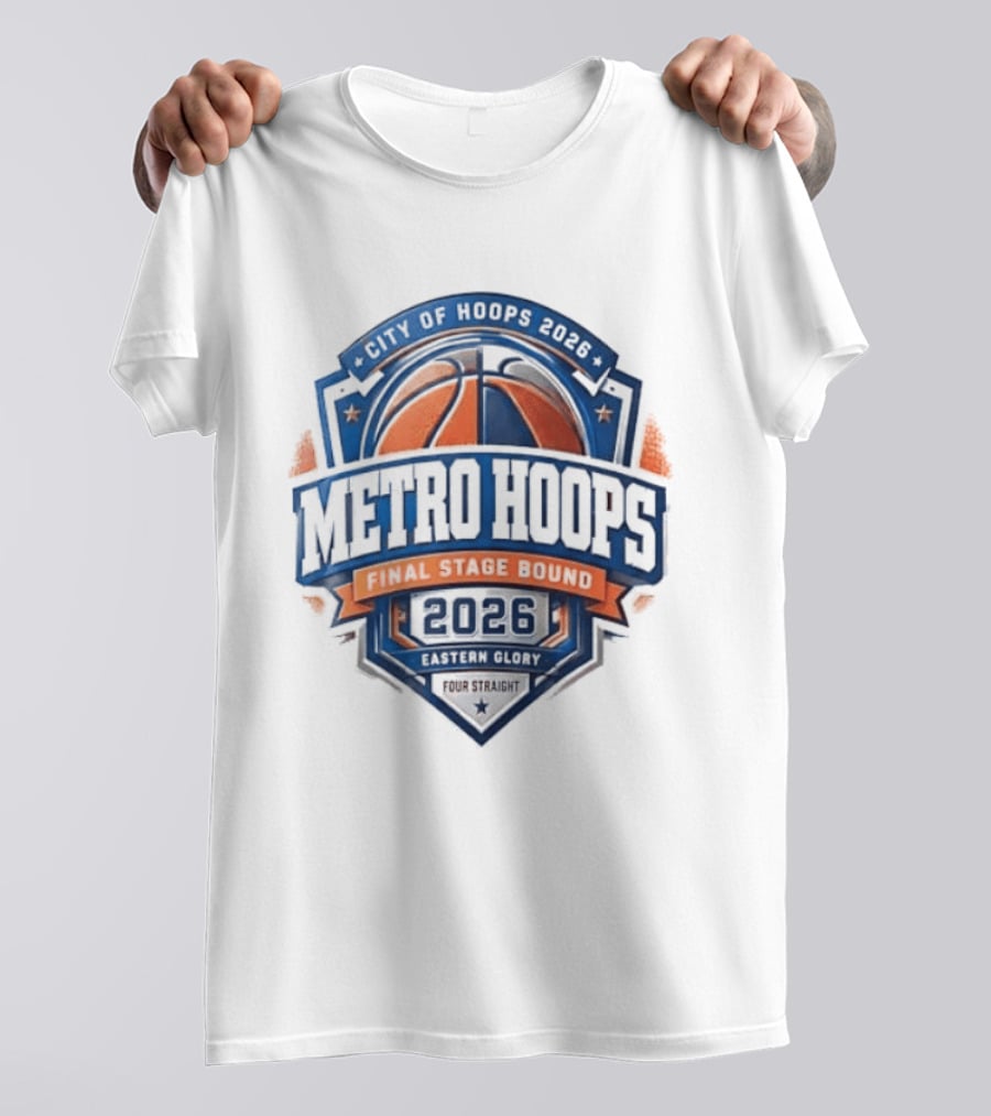 New York Knicks City Of Hoops 2026 Metro Hoops Main Stage Pound 4 Pound T-Shirt