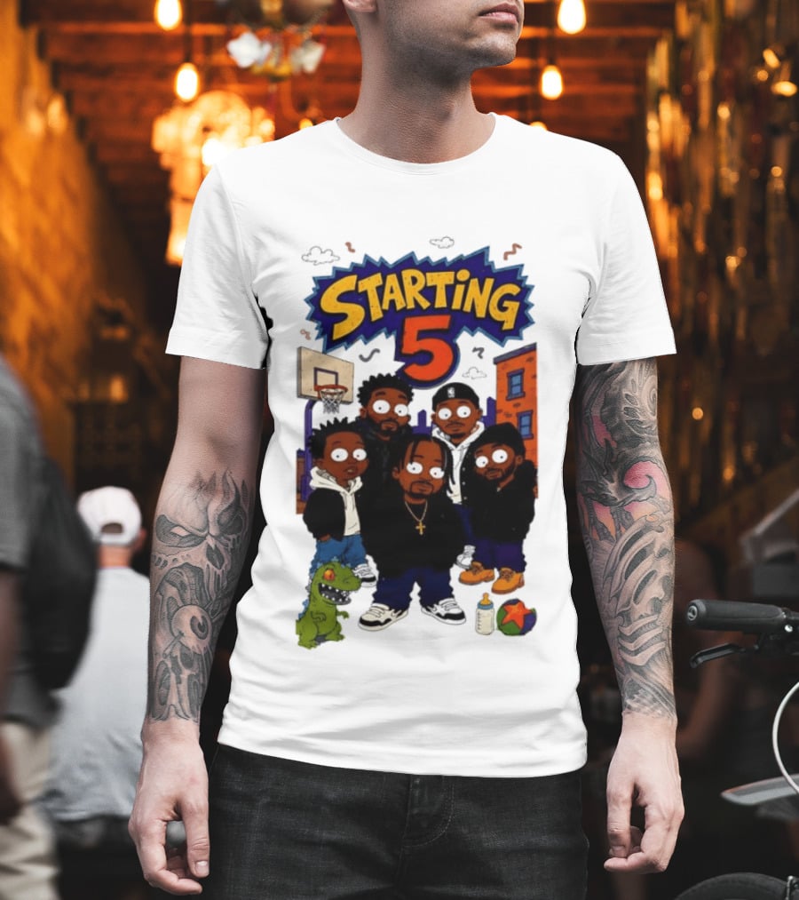 Starting 5 New York Knicks Hip Hop Rugrats Players T-Shirt