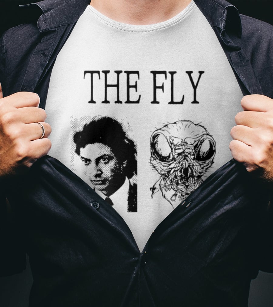 The Fly Jeff Goldblum 1986 Horror Movie Iconic Transformation T-Shirt