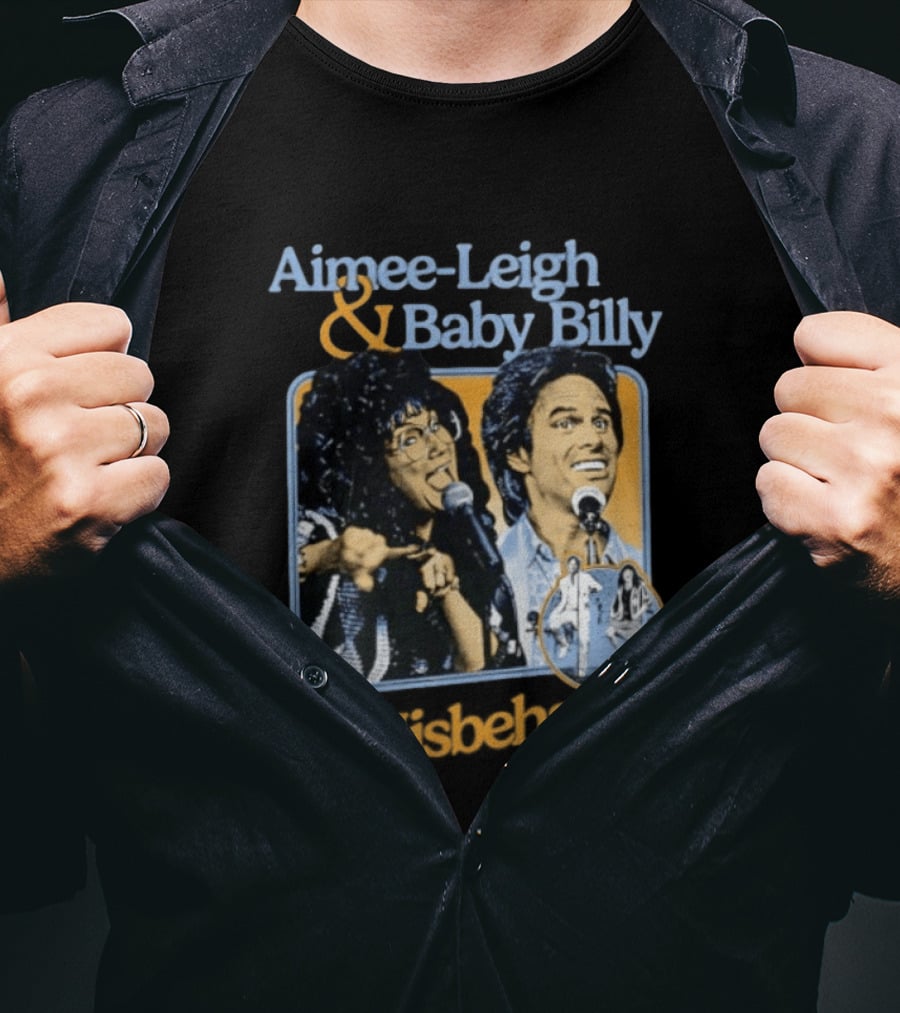 Aimee Leigh And Baby Billy Still Misbehavin 1989 Tour T-Shirt