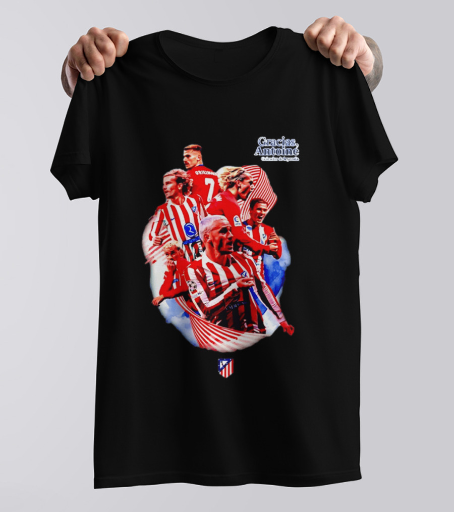 Atlético De Madrid Antoine Griezmann Number 7 2026 T-Shirt