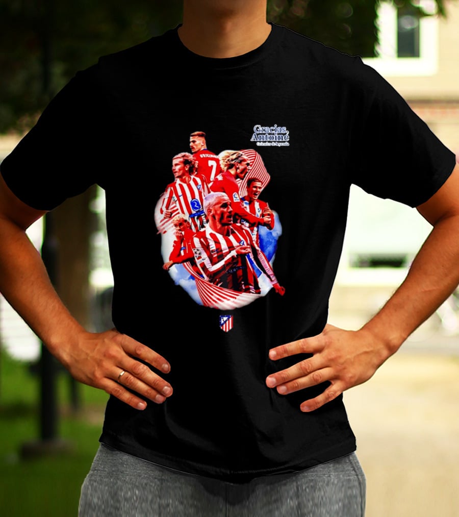 Atlético De Madrid Antoine Griezmann Number 7 2026 T-Shirt