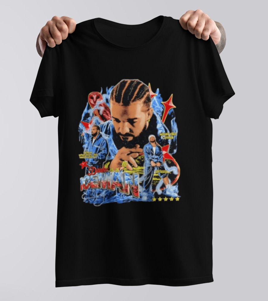 Drake Is A Iceman What Did I Miss Drizzy Music Style Star T-Shirt